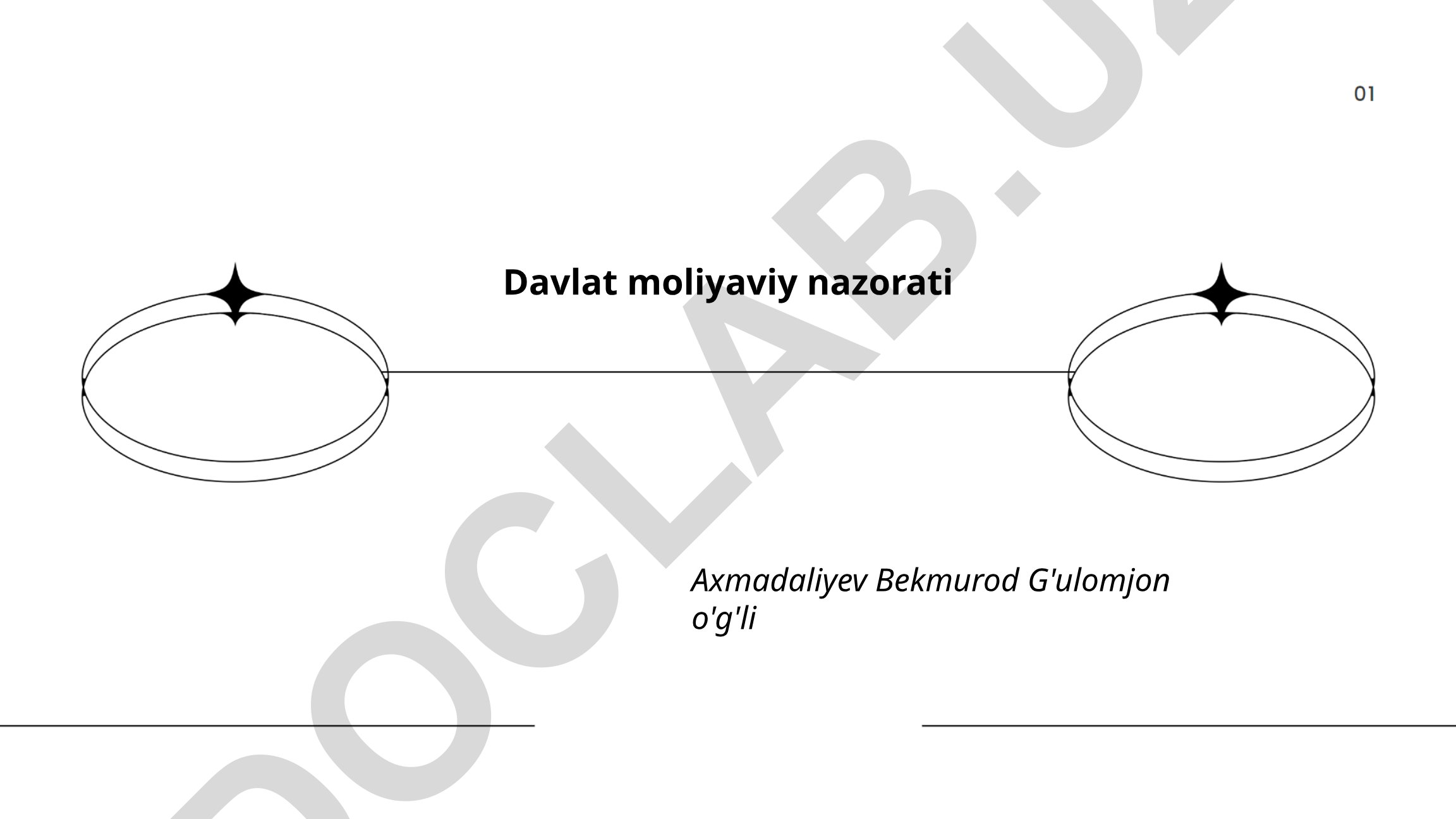 Davlat moliyaviy nazorati asoslari va organlari