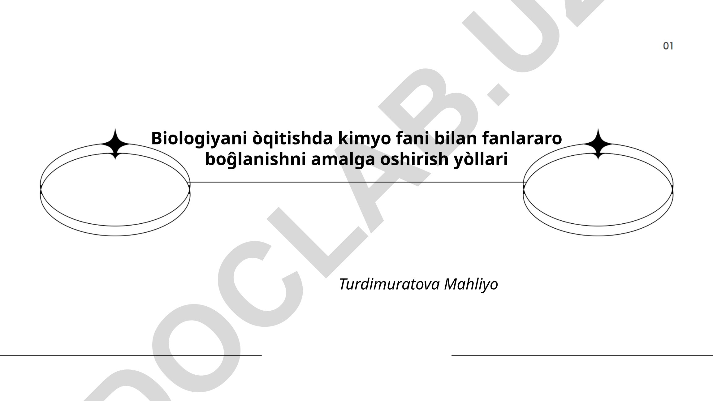 Biologiyani o'qitishda kimyo fani bilan fanlararo bog'lanishni amalga oshirish yo'llari