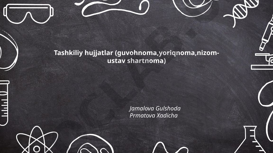 Guvohnoma huquqiy mohiyati, turlari va olish tartibi