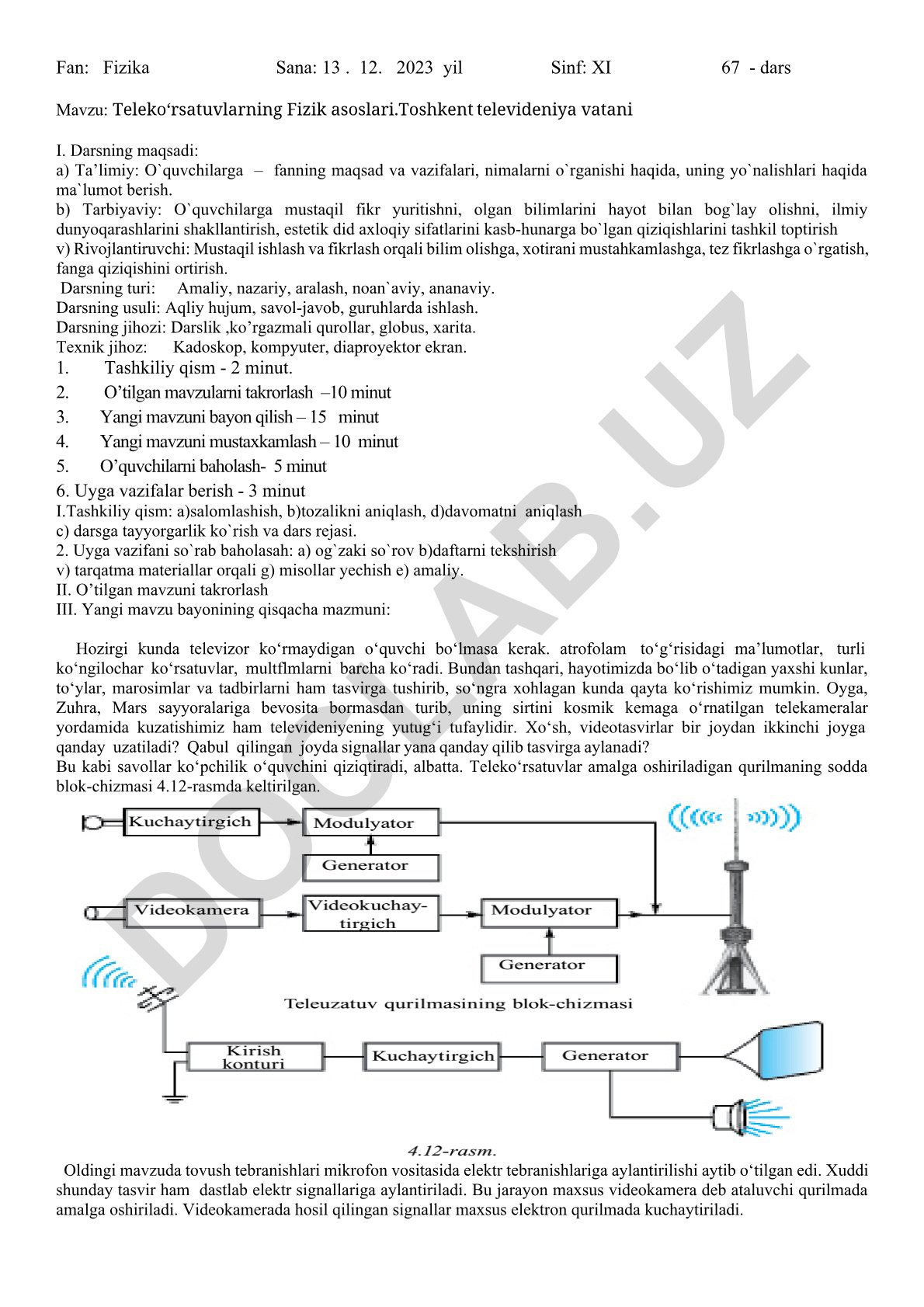 Teleko‘rsatuvlarning Fizik asoslari