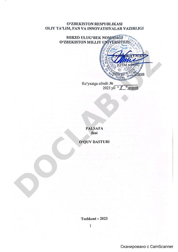 Falsafa fanining o'qitish maqsad va vazifalari