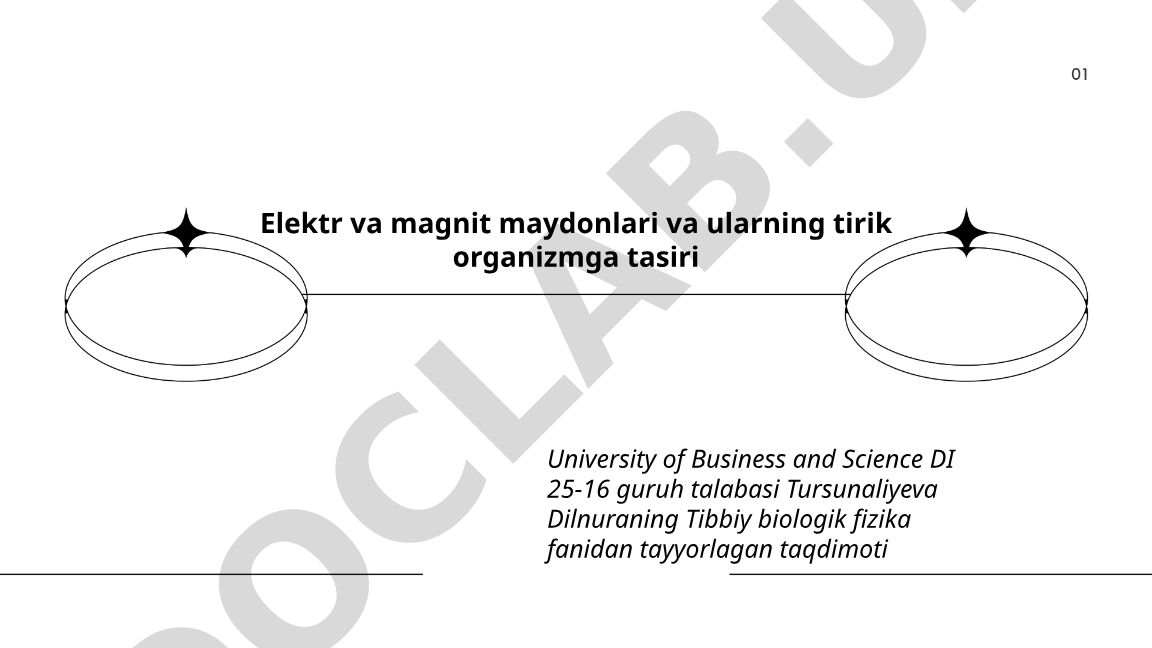 Elektr va magnit maydonlari va ularning tirik organizmga tasiri