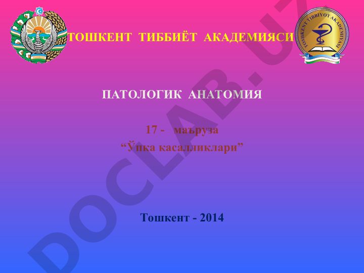 Ўпка касалликлари: ўткир пневмониялар