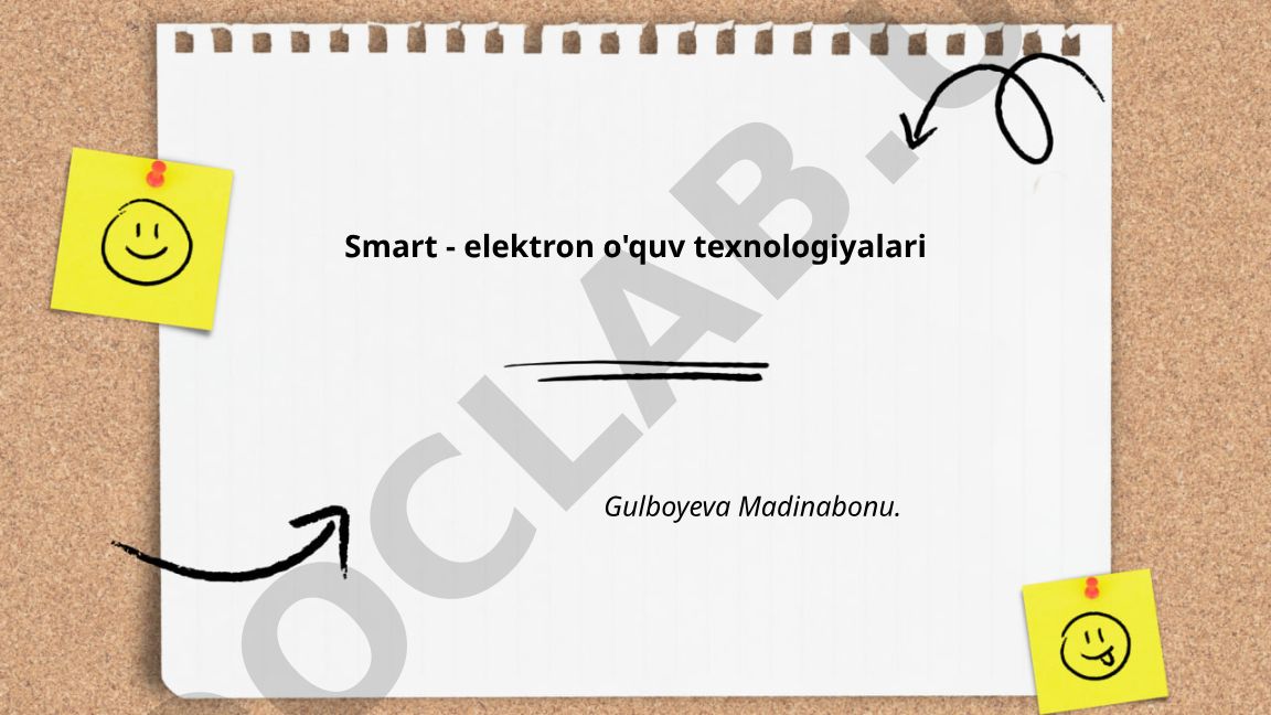 Smart-elektron o'quv texnologiyalari