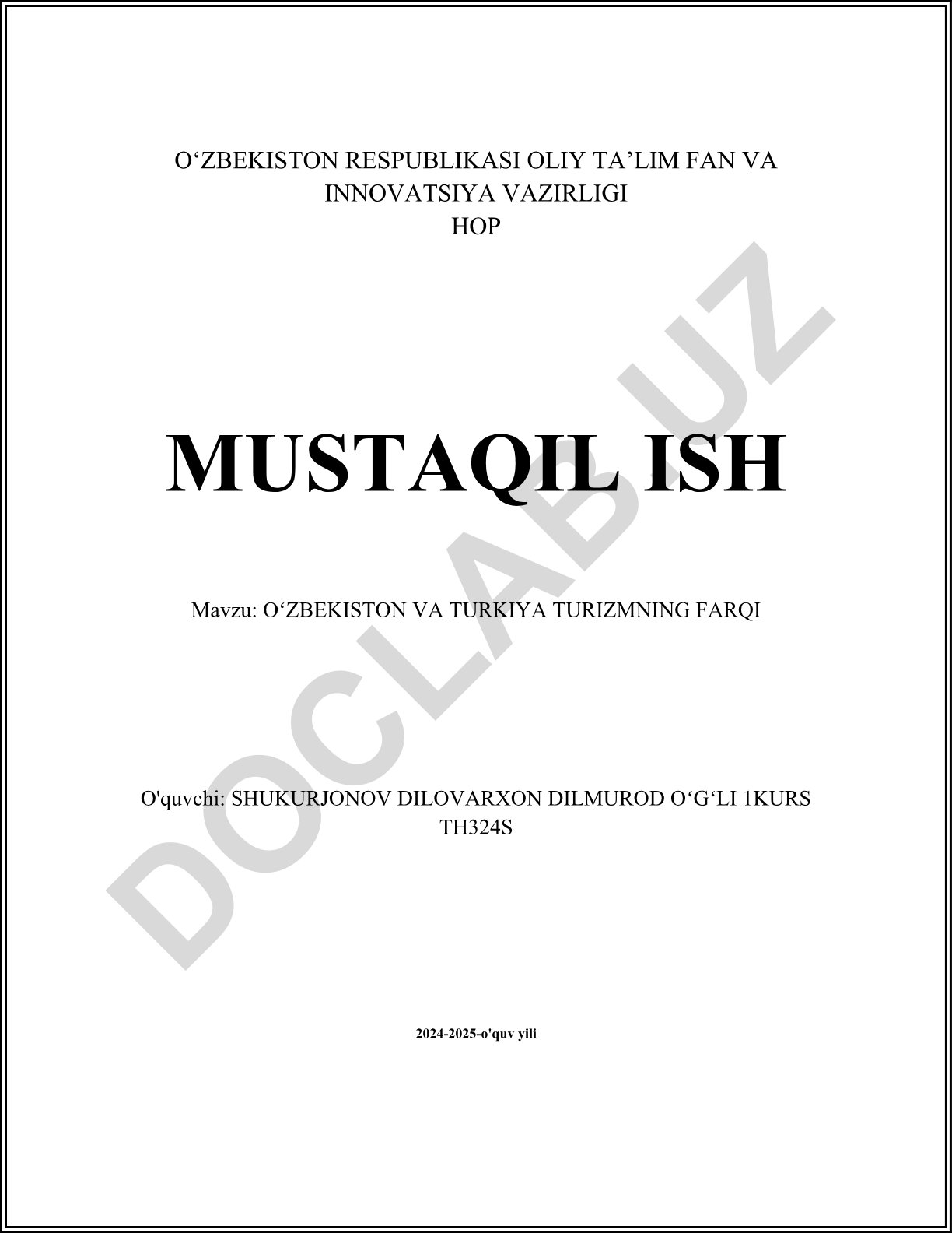 Oʻzbekiston va Turkiya turizmining farqi