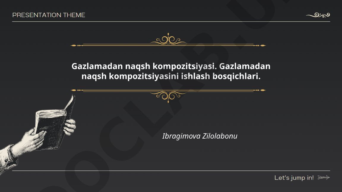 Gazlamadan naqsh kompozitsiyasi
