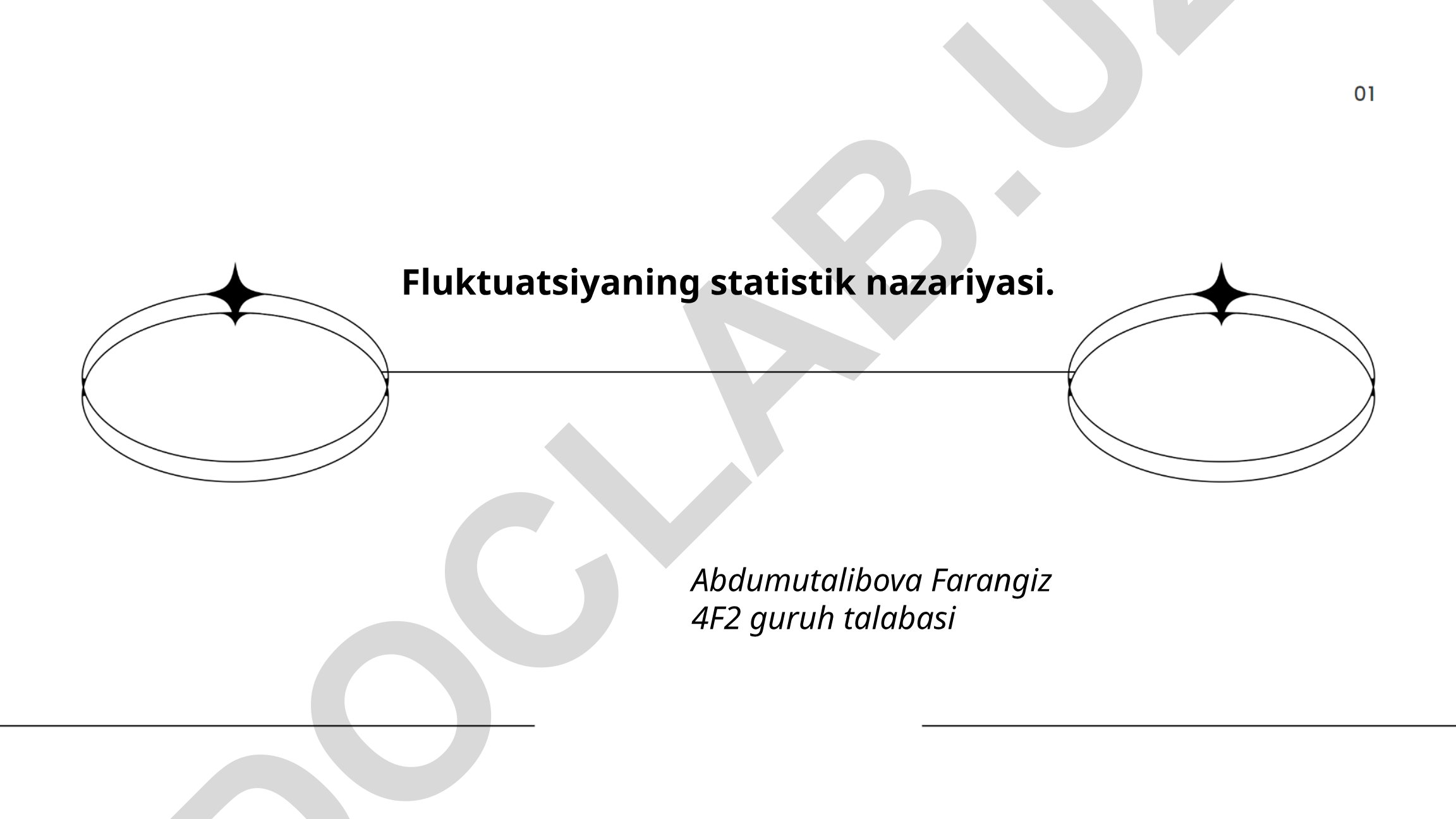 Fluktuatsiyaning statistik nazariyasi