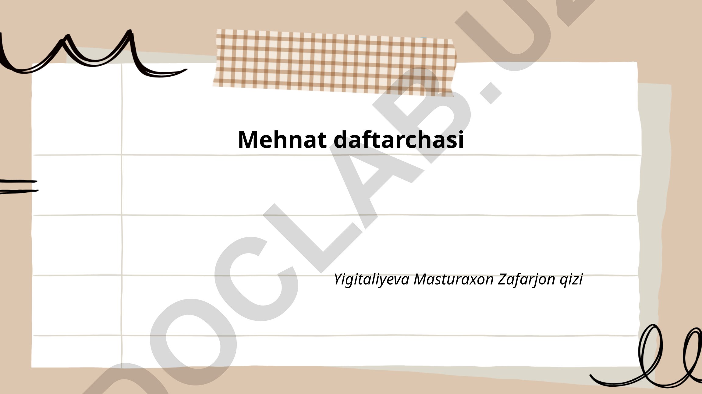 Mehnat daftarchasi va uning yuritish tartibi