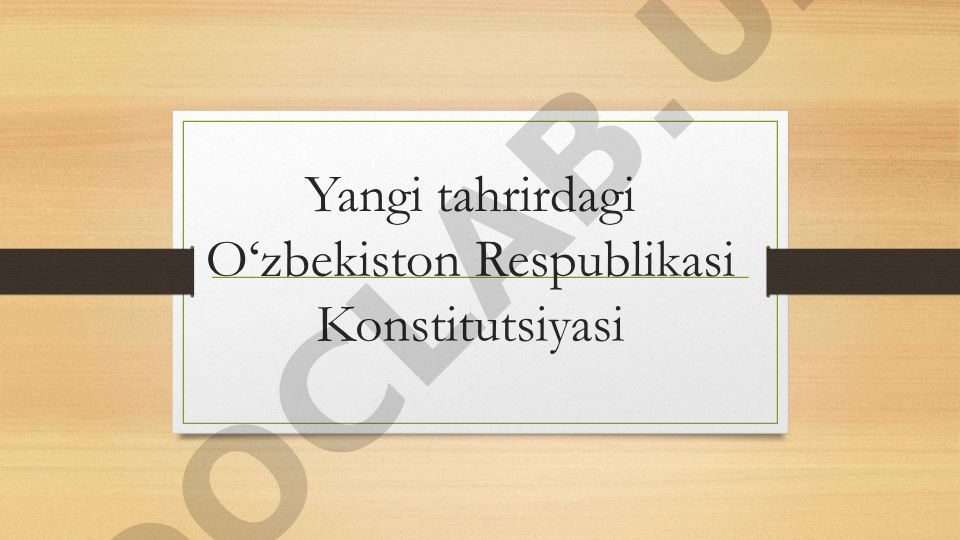 Huquq va erkinliklarning kafolatlari
