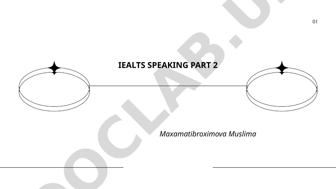 IELTS Speaking Part 2 uchun mavzular va javoblar