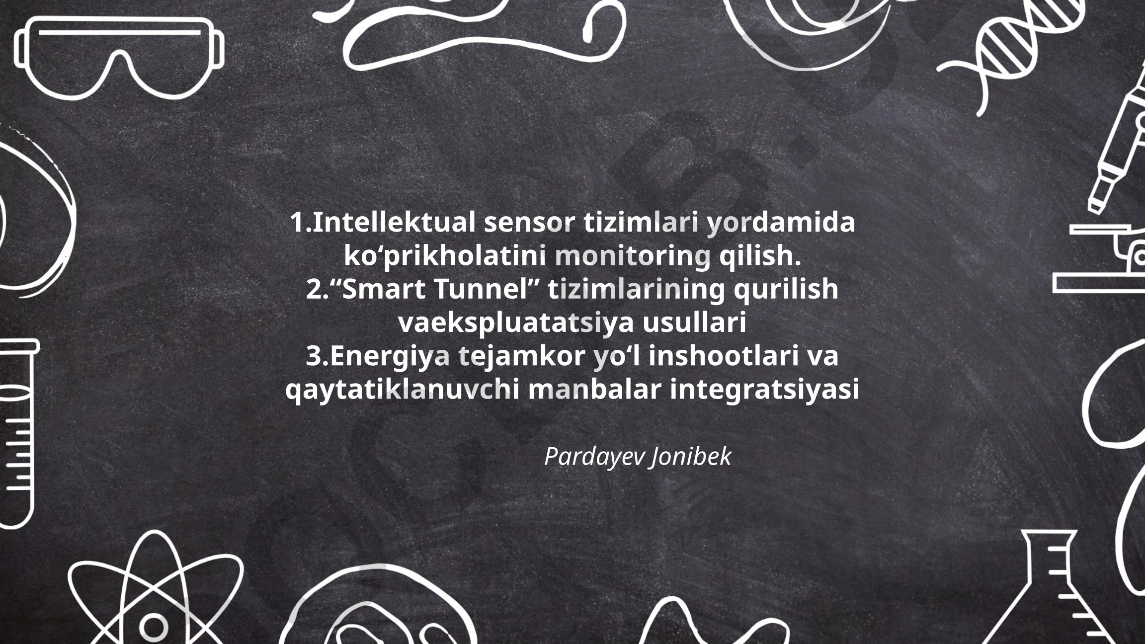Intellektual sensor tizimlari yordamida ko'prik holatini monitoring qilish