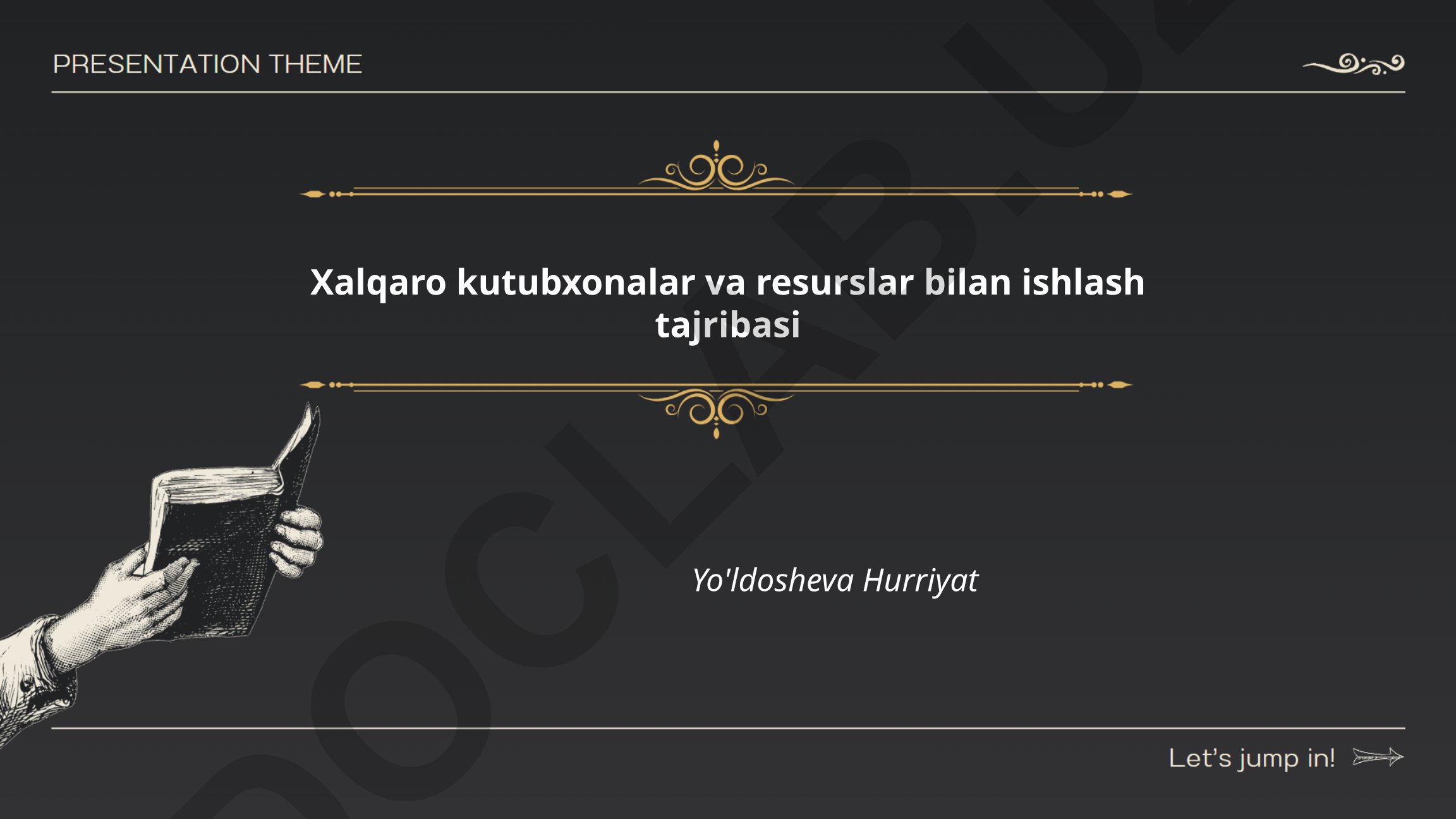 Xalqaro kutubxonalar va resurslar bilan ishlash tajribasi