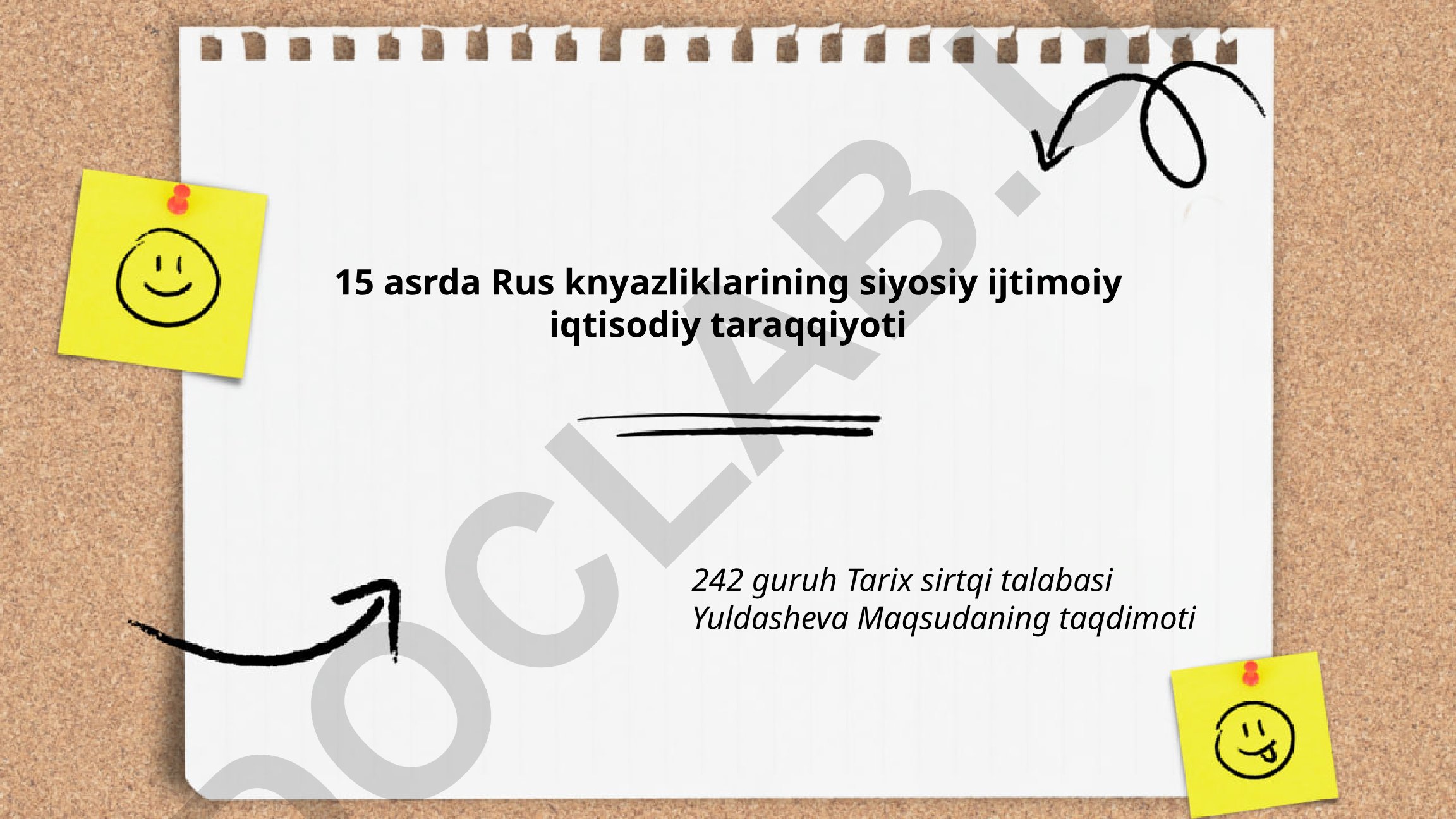 15 asrda Rus knyazliklarining siyosiy ijtimoiy iqtisodiy taraqqiyoti