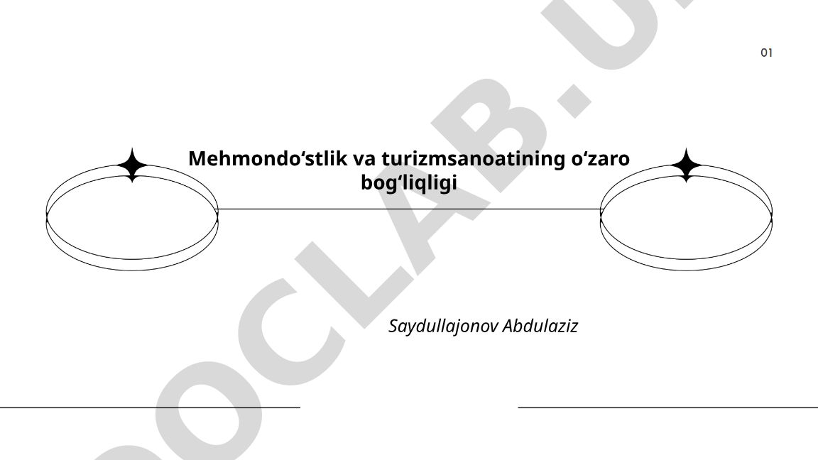 Mehmondo‘stlik va turizmsanoatining o‘zaro bog‘liqligi