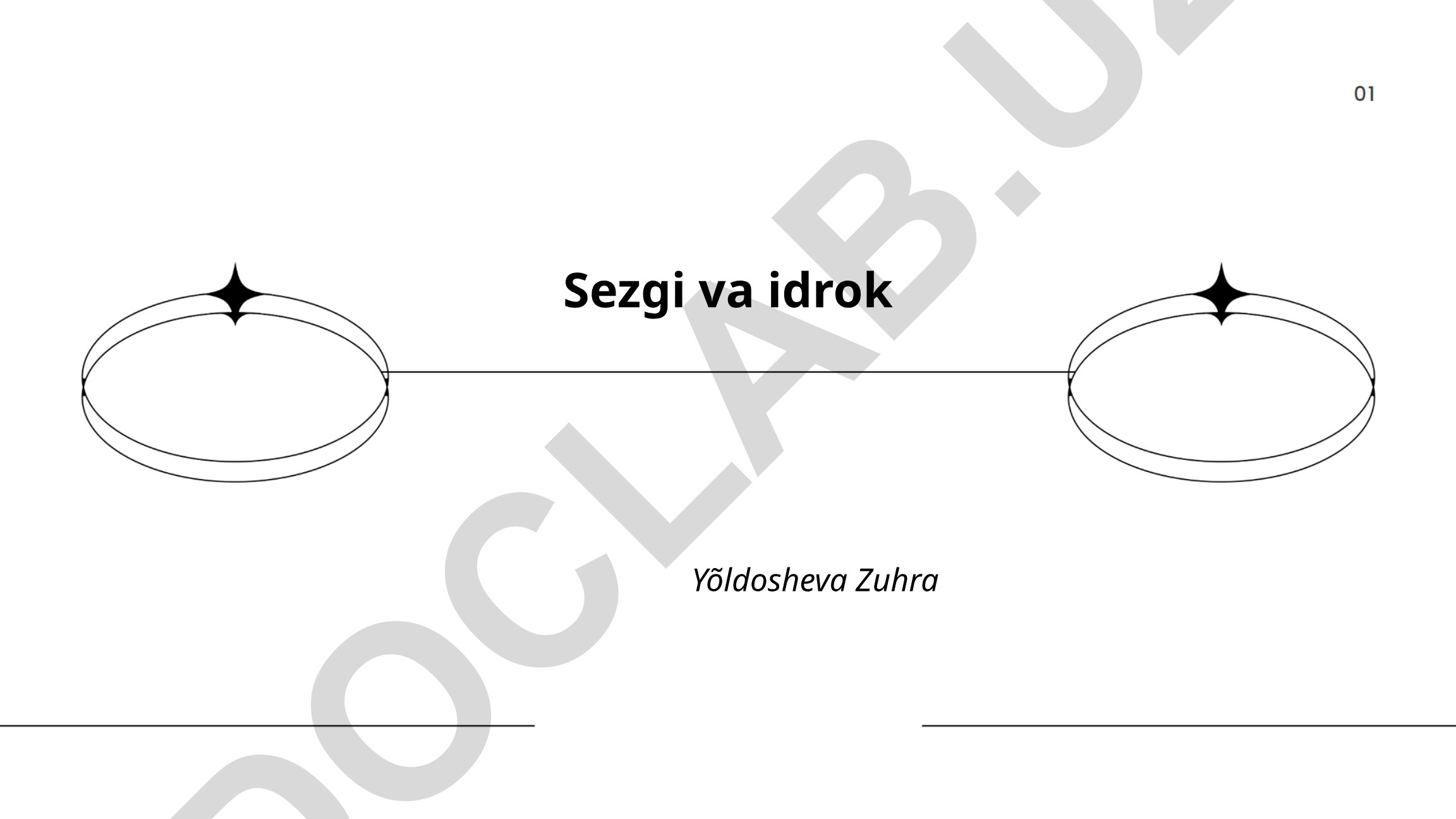 Sezgi va idrok asoslari va turlari