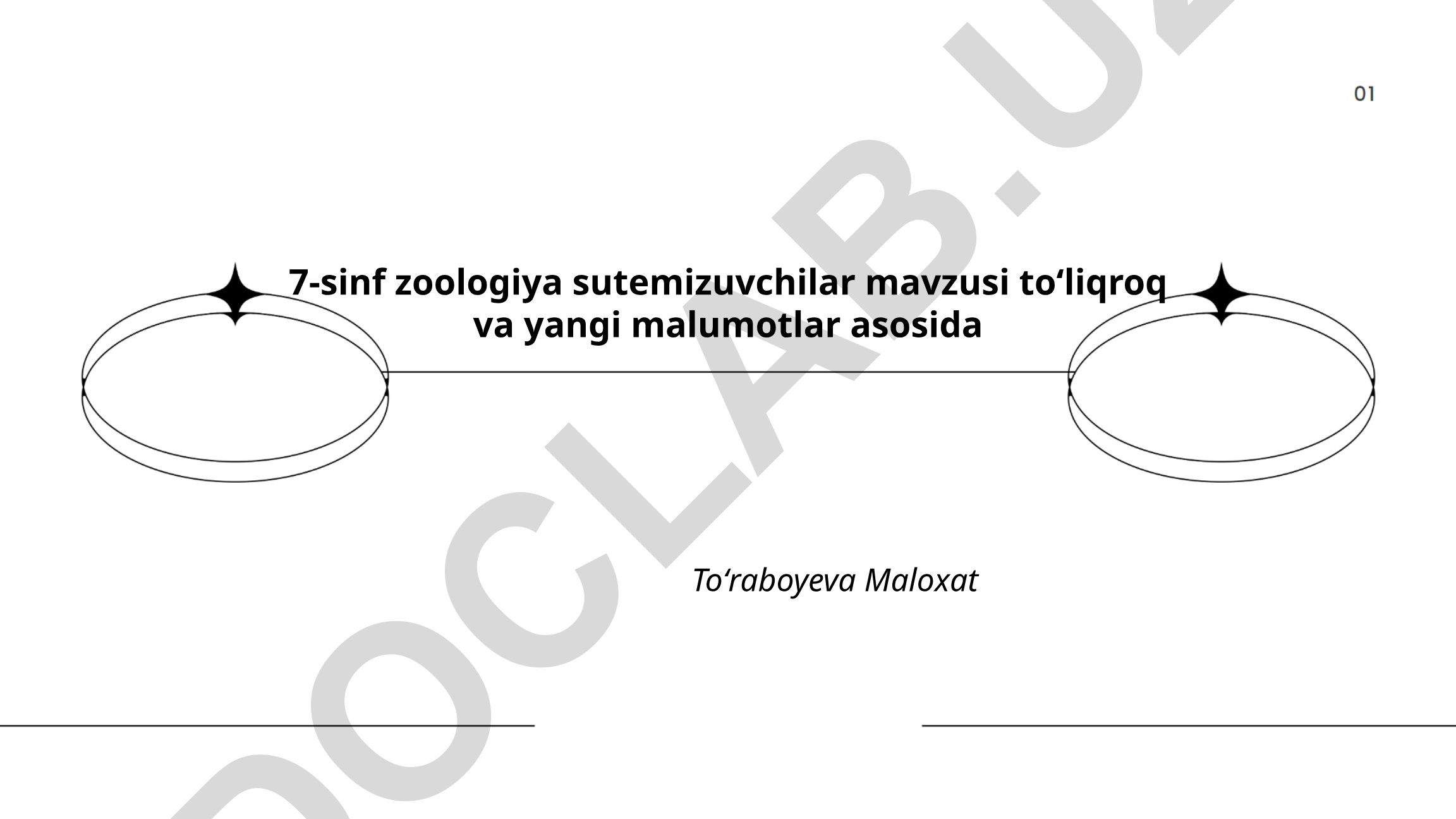 7-sinf zoologiya darsi uchun sutemizuvchilar mavzusi