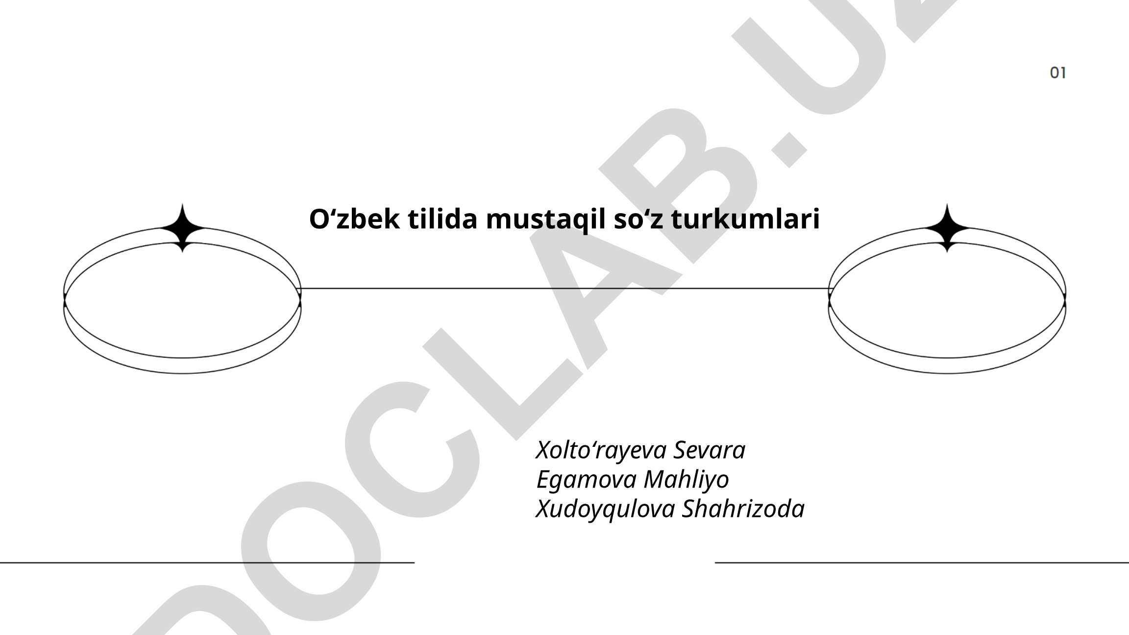 O'zbek tilida mustaqil so'z turkumlari