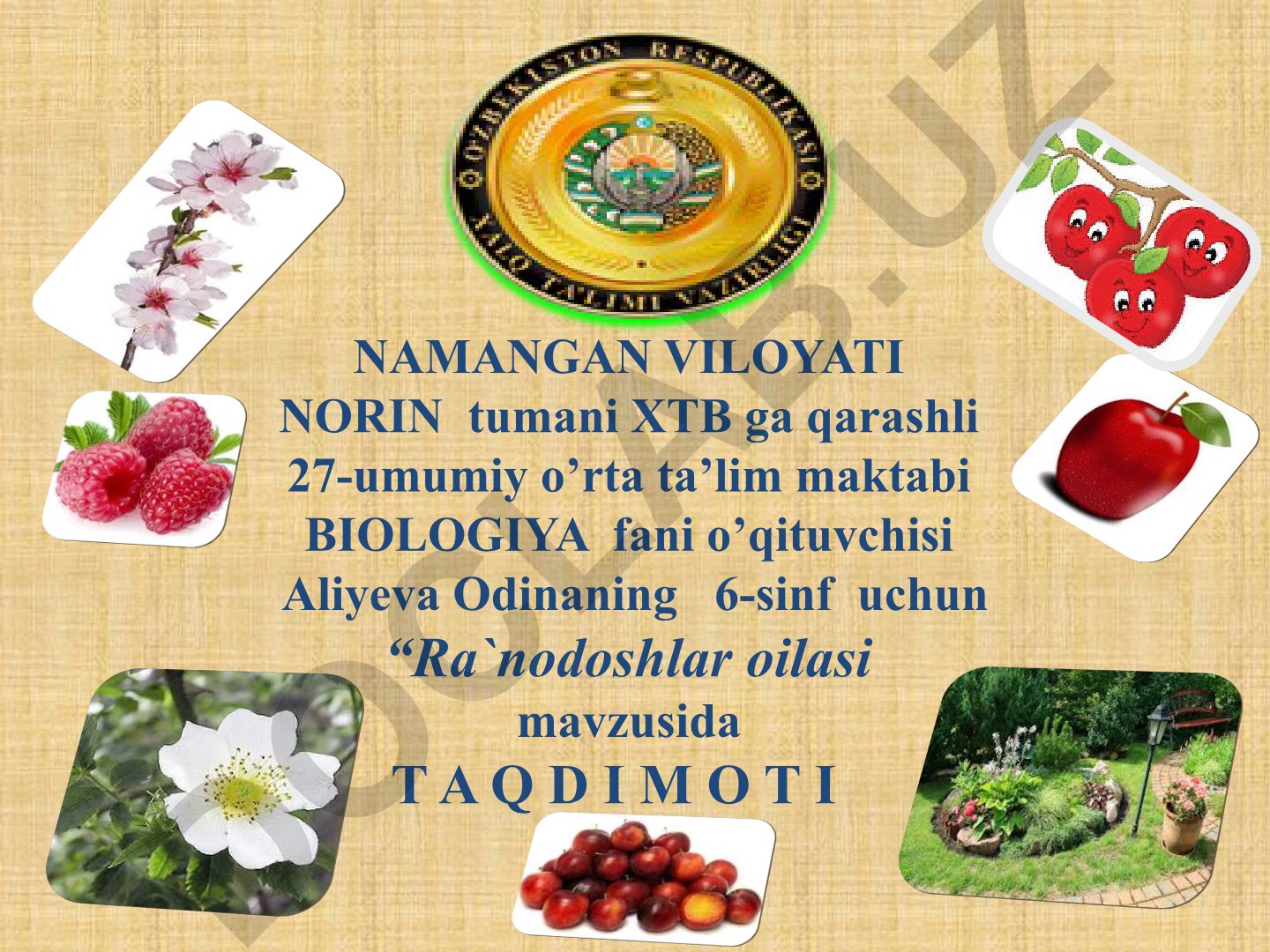 Ra'nodoshlar oilasi va vakillari