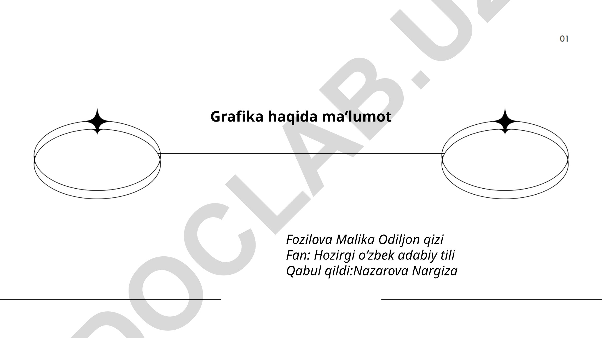 Grafika tushunchasi, turlari va qo'llanilishi
