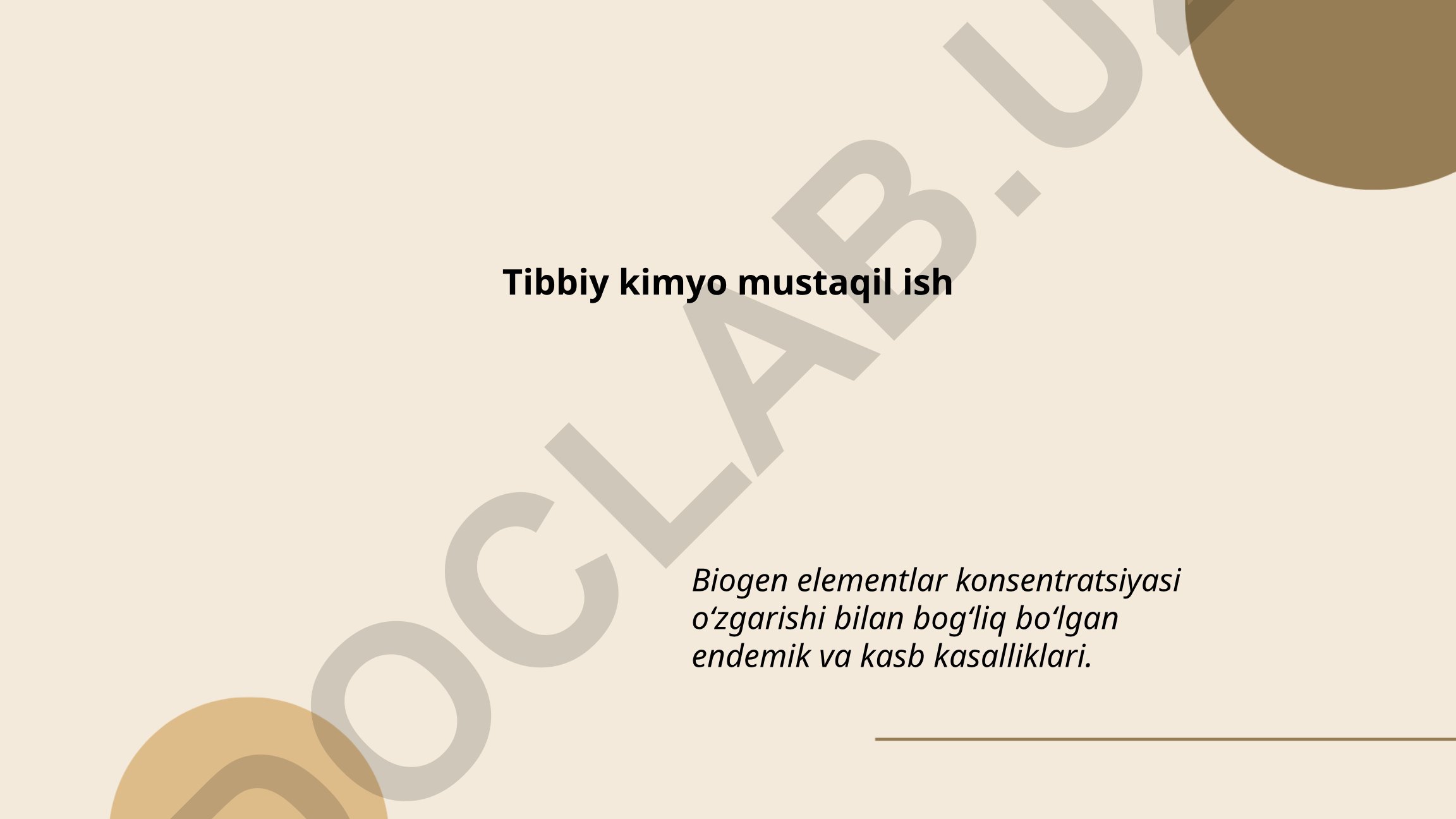 Biogen elementlar konsentratsiyasi o‘zgarishi bilan bog‘liq bo‘lgan endemik va kasb kasalliklari