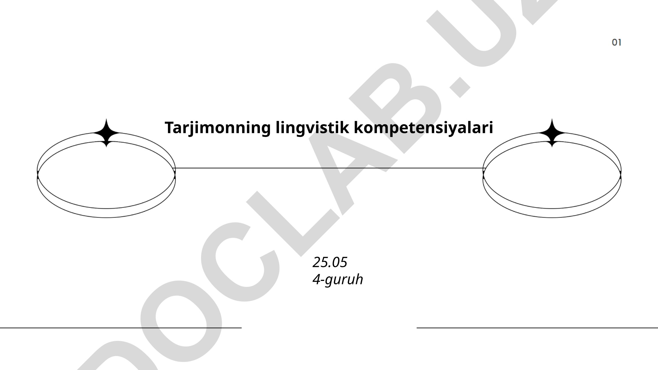 Tarjimonning lingvistik kompetensiyalari