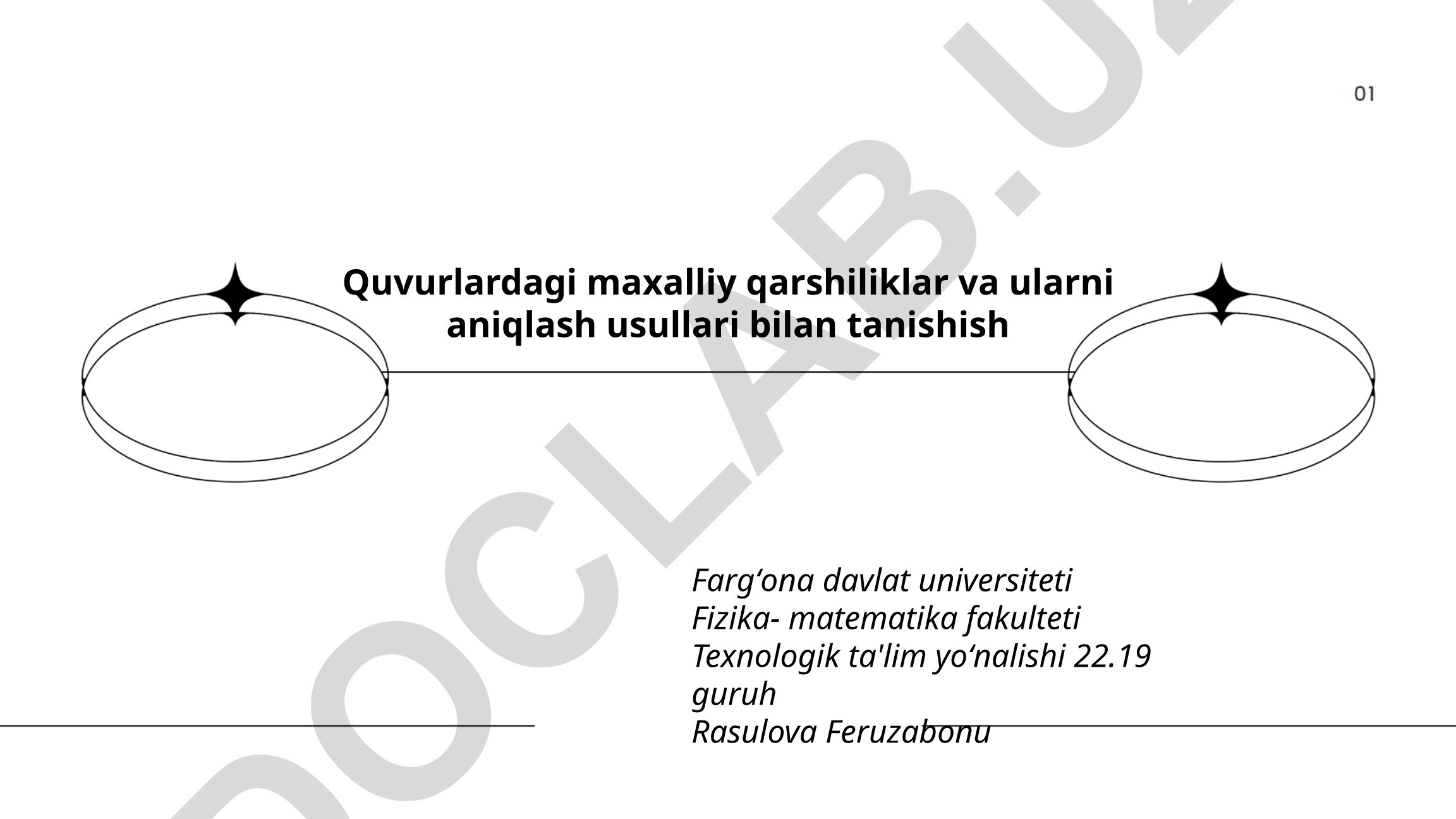 Quvurlardagi maxalliy qarshiliklar va ularni aniqlash usullari