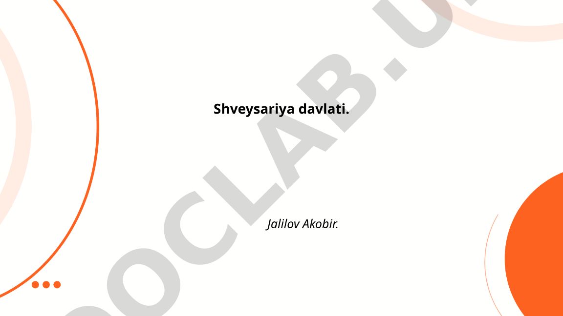 Shveysariya davlati: geografik joylashuvi, federal tuzilishi va siyosiy tizimi