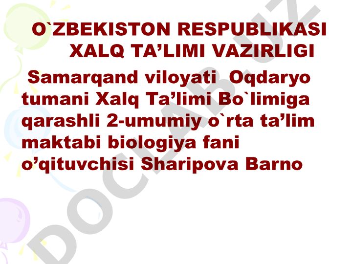Organizmni chiniqtirish. Teri gigiyenasi