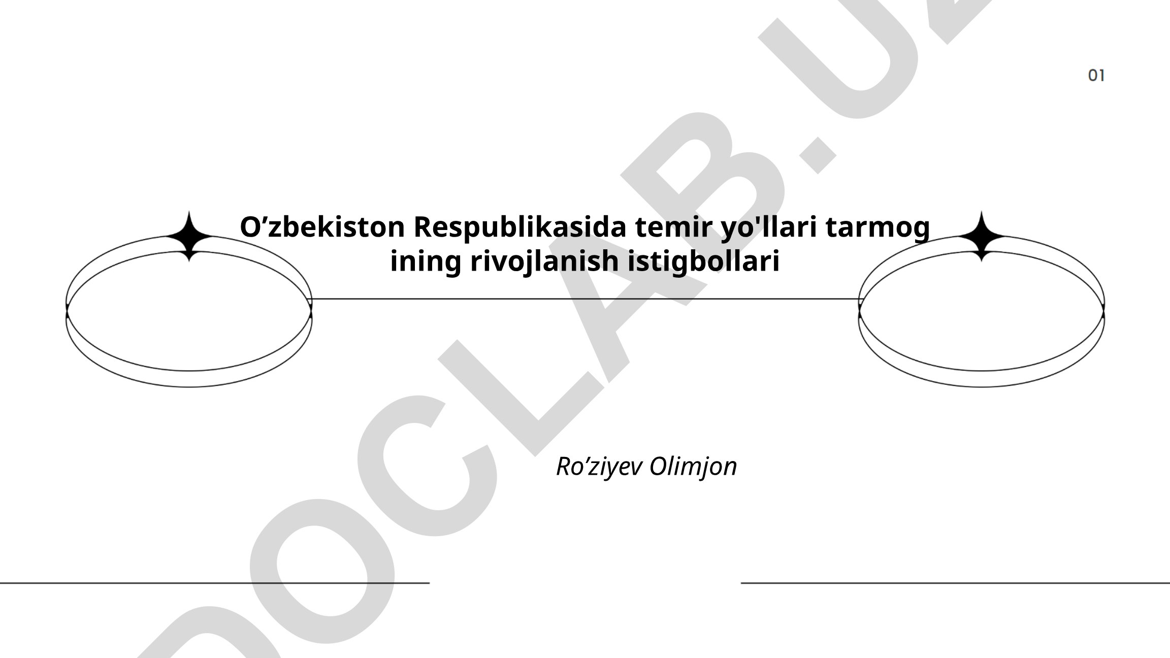 O'zbekiston Respublikasida temir yo'llari tarmog'ining rivojlanish istiqbollari