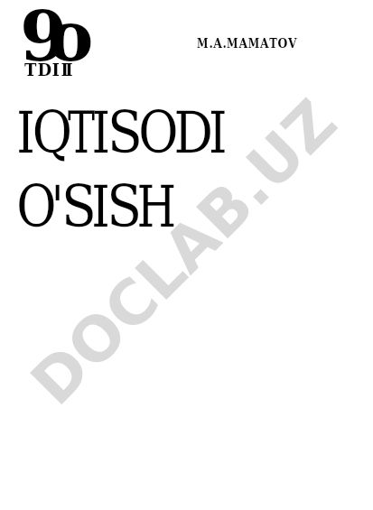 Iqtisodiy o'sish