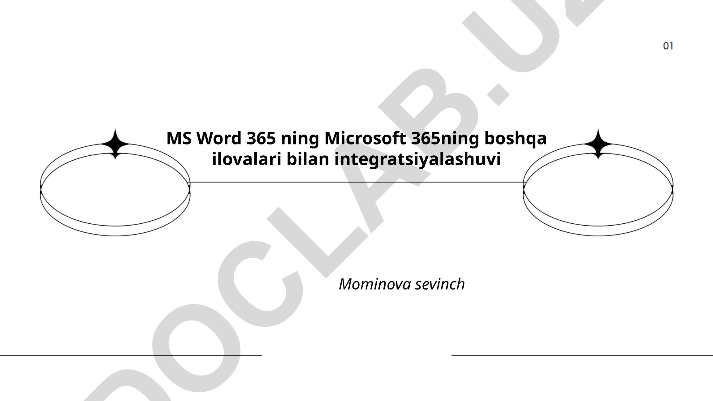 MS Word 365 va Microsoft 365 ilovalari integratsiyalashuvi