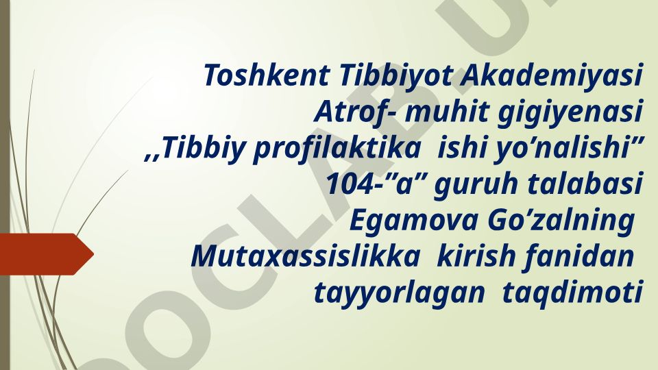 To'gri ovqatlanish