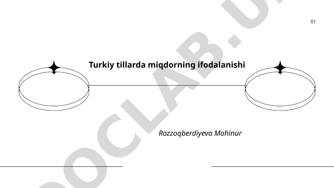 Turkiy tillarda miqdorning ifodalanishi