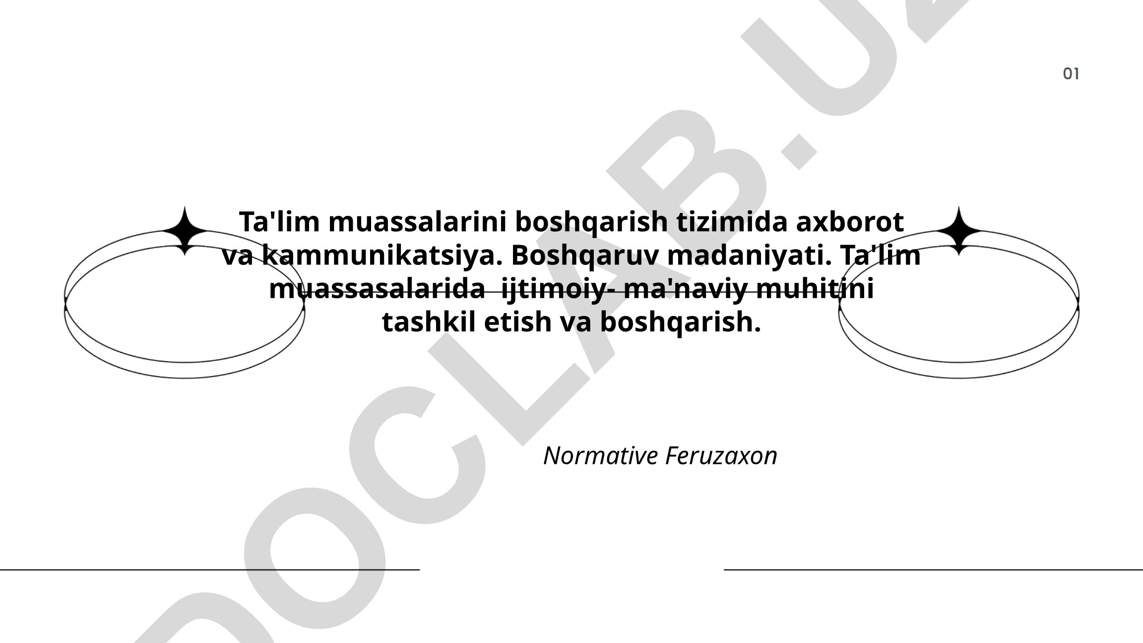 Ta'lim muassasalarini boshqarish tizimida axborot-kommunikatsiya texnologiyalari