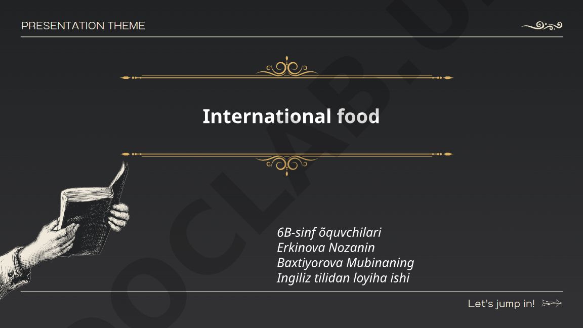 International food - Italian and Chinese regional cuisines