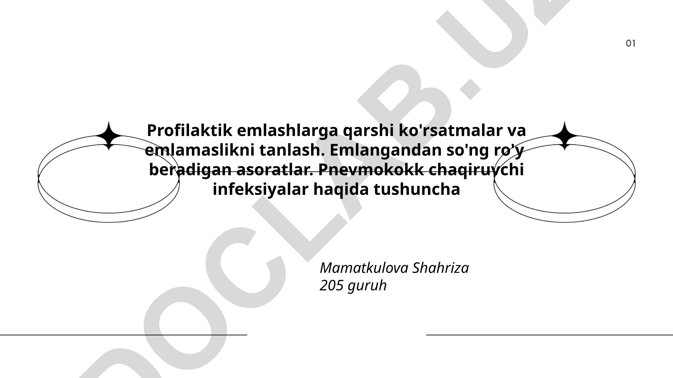 Profilaktik emlashlarga qarshi ko'rsatmalar va pnevmokokk infeksiyalari