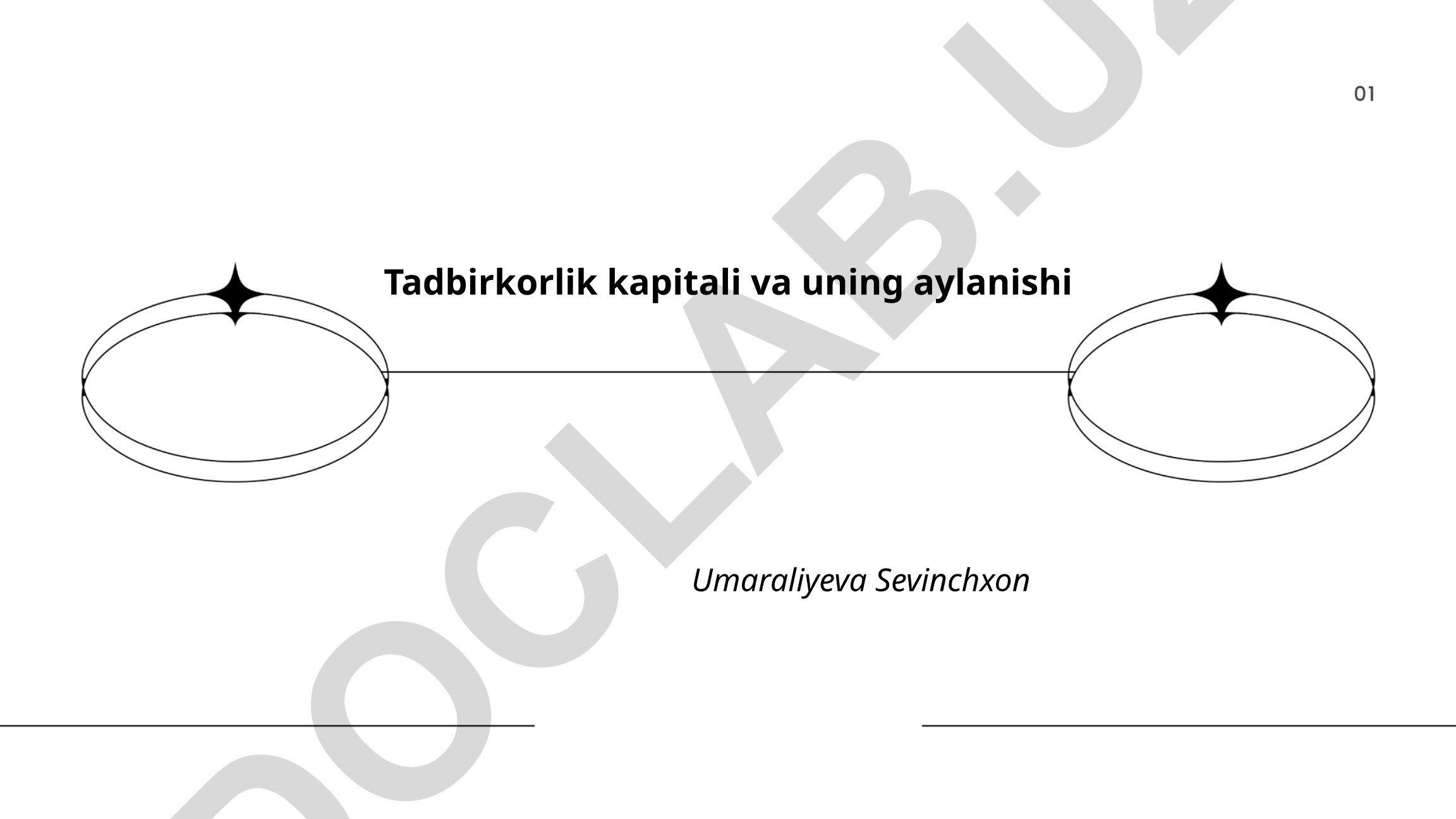 Tadbirkorlik kapitali va uning aylanishi