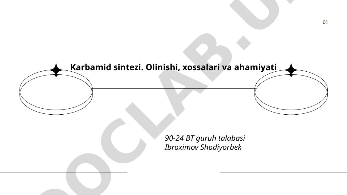 Karbamid sintezi: olinishi, xossalari va ahamiyati