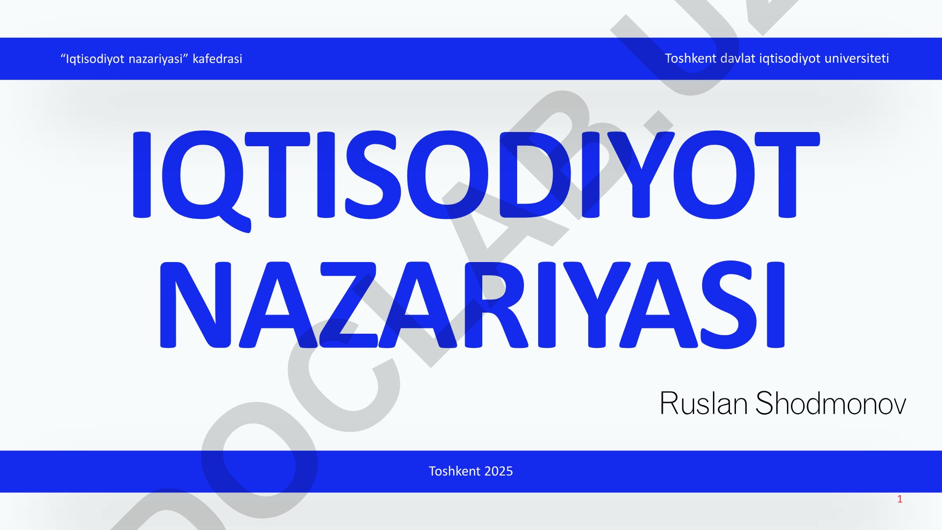 Narxning mohiyati va shakllanish xususiyatlari