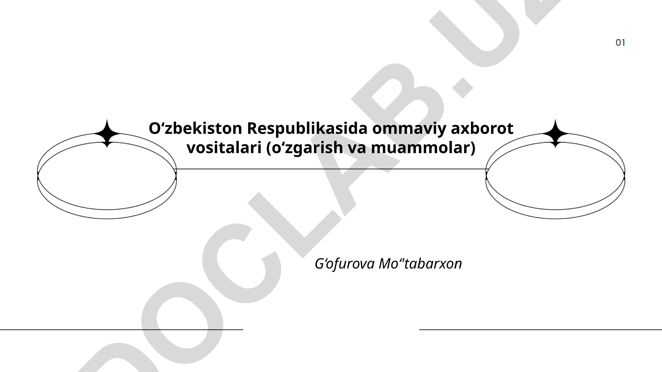 O‘zbekiston Respublikasida ommaviy axborot vositalari (o‘zgarish va muammolar)