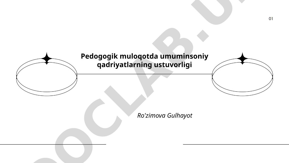 Pedagogik muloqotda umuminsoniy qadriyatlarning ustuvorligi