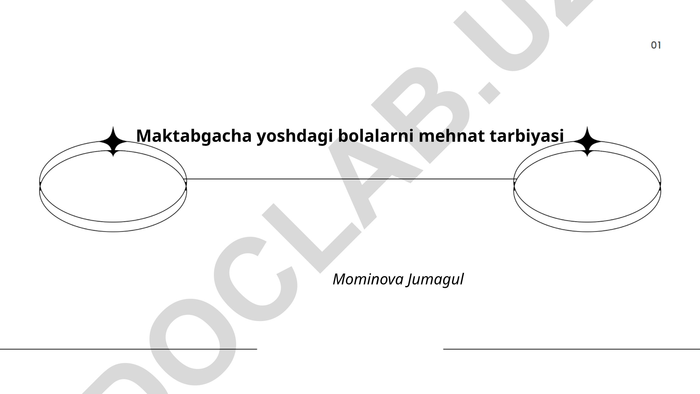 Maktabgacha yoshdagi bolalarni mehnat tarbiyasi