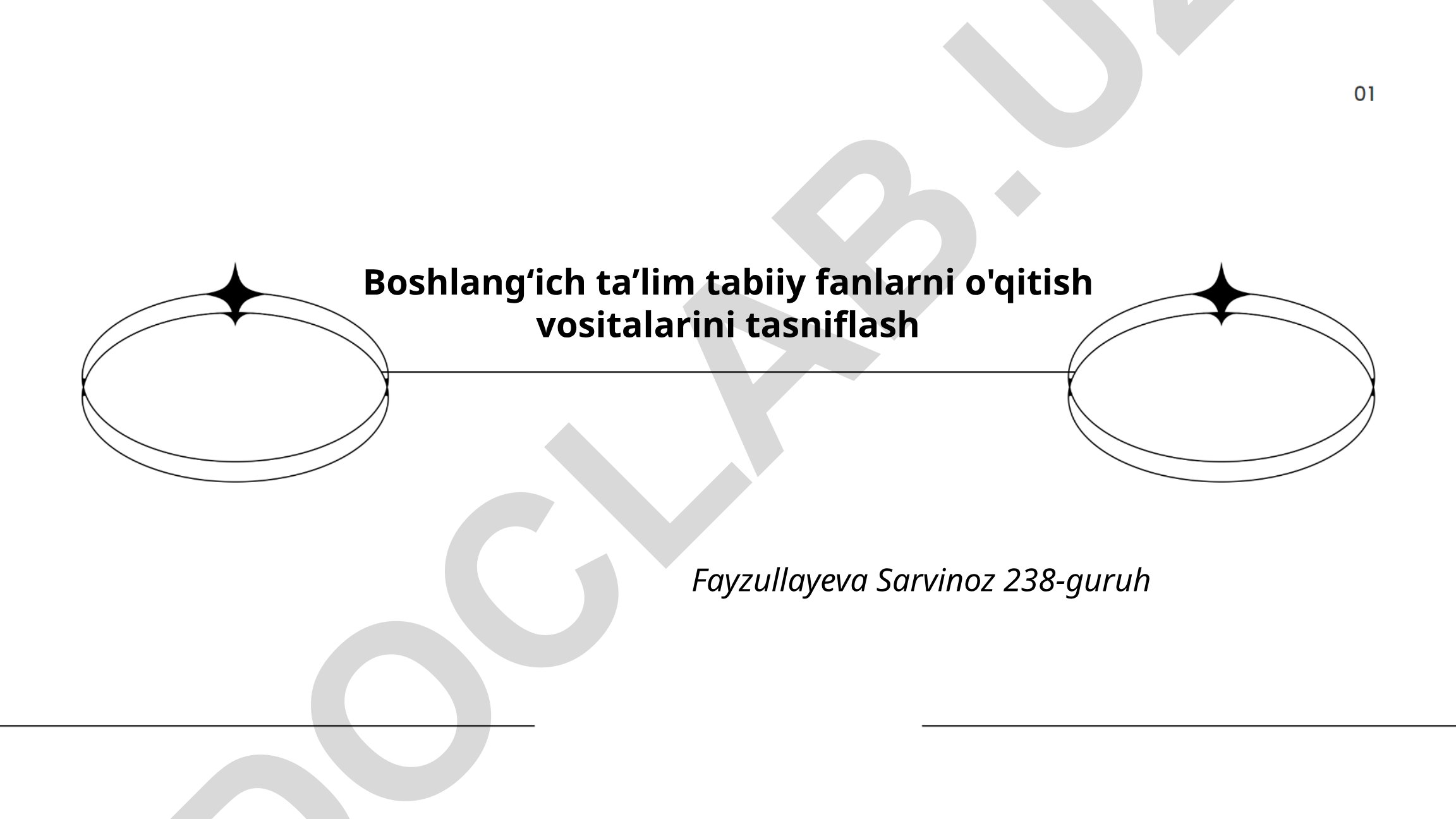 Boshlang‘ich ta’limda tabiiy fanlarni o‘qitish vositalarini tasniflash