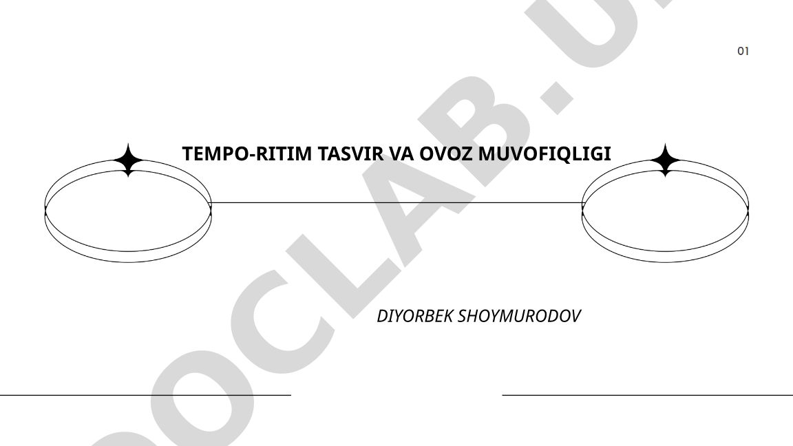 Tempo-ritim tasvir va ovoz muvofiqligi
