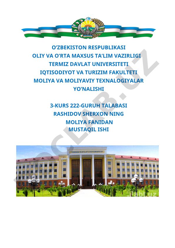 Investitsiya Risklari va Aktivlar Risk Tahlili