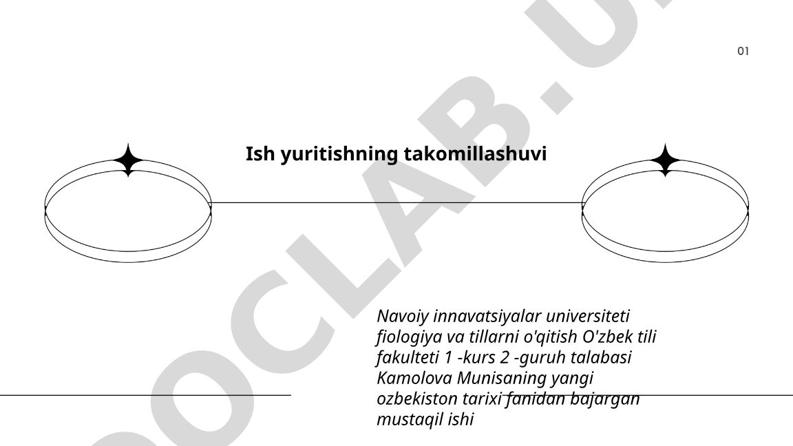 Ish yuritishning takomillashuvi: elektron hujjat aylanishi, raqamlashtirish va mehnat samaradorligi