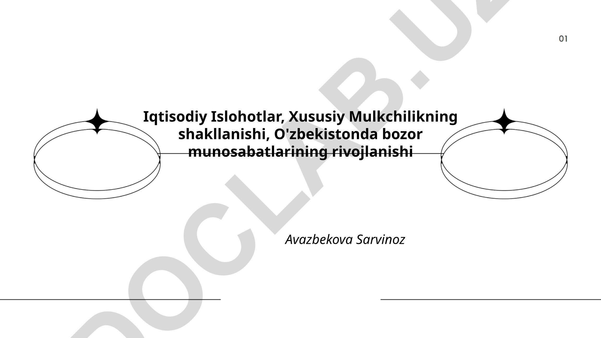 Iqtisodiy Islohotlar, Xususiy Mulkchilikning shakllanishi, O'zbekistonda bozor munosabatlarining rivojlanishi