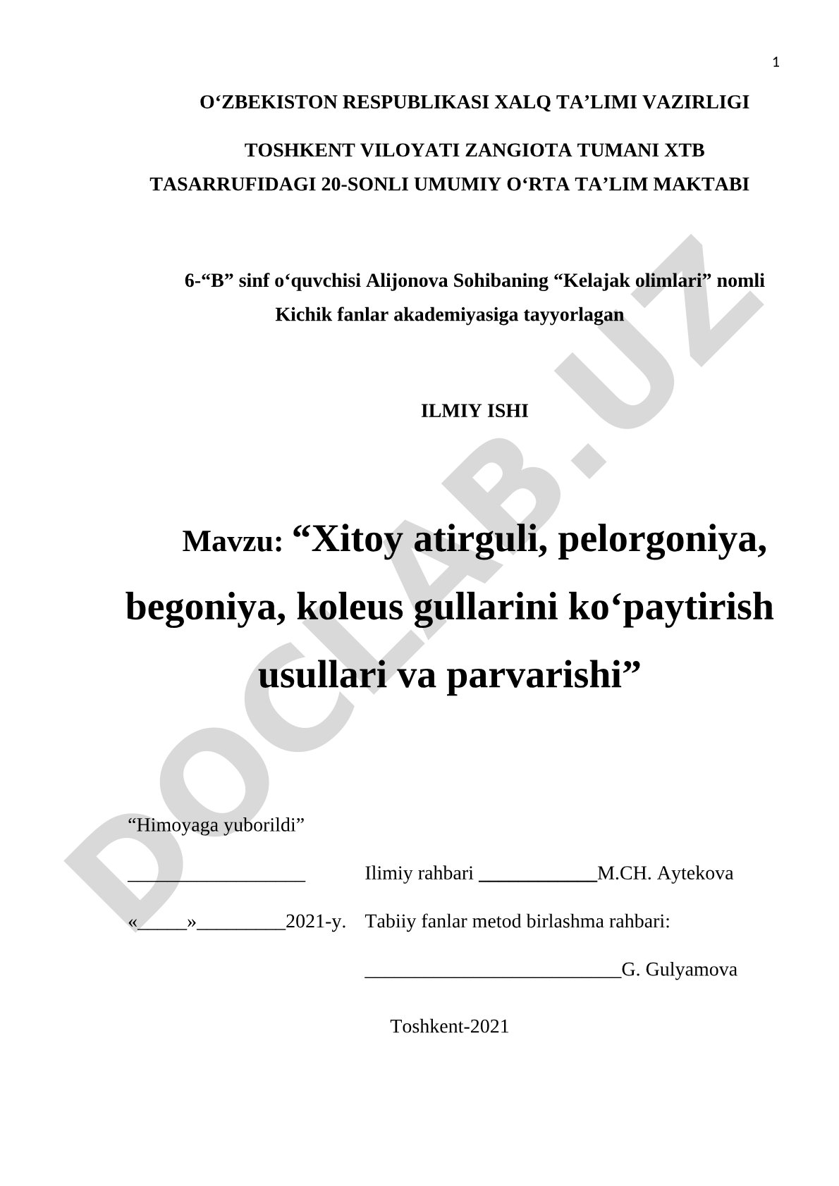 Xitoy atirguli, pelorgoniya, begoniya, koleus gullarini ko‘paytirish usullari va parvarishi