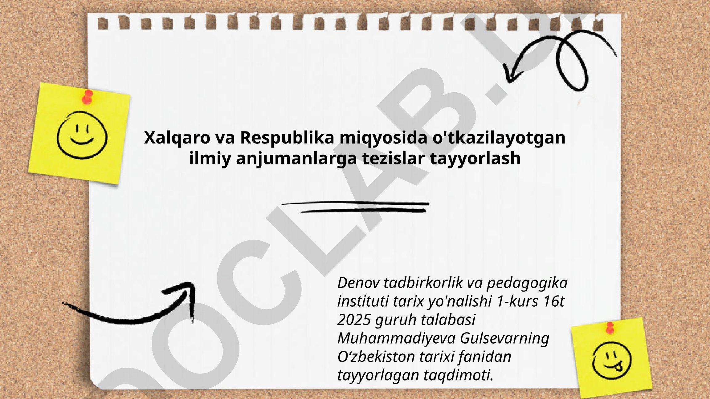 Xalqaro va Respublika anjumanlariga tezislar tayyorlash