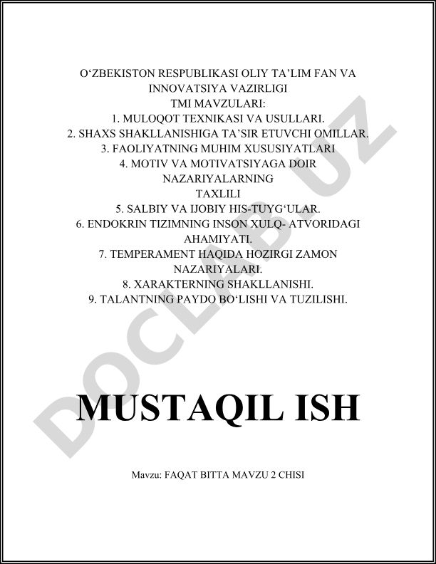 Muloqot texnikasi va usullari